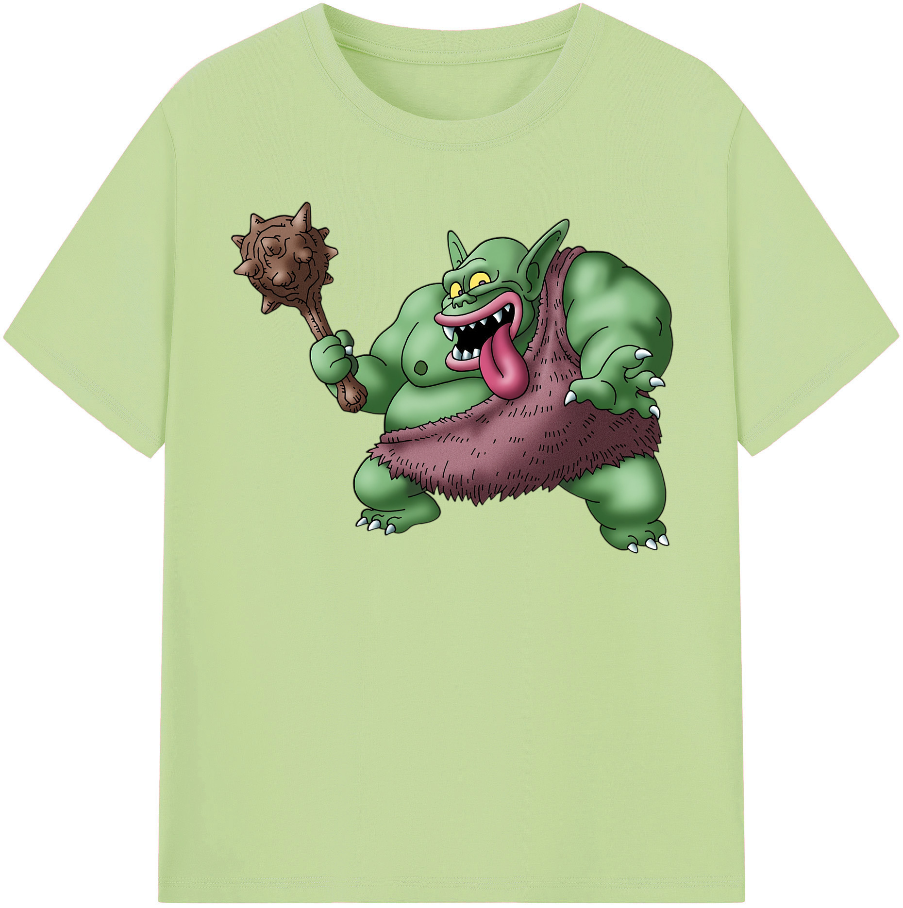 （画像用） ドラゴンクエスト Doragon Kuesuto Dragon Quest 綿100％半袖Tシャツ（フロントプリント）
